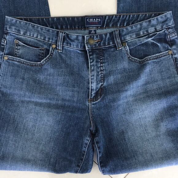 RL Chaps Denim Madden Straight Leg Jeans Size 12 - Picture 1 of 7
